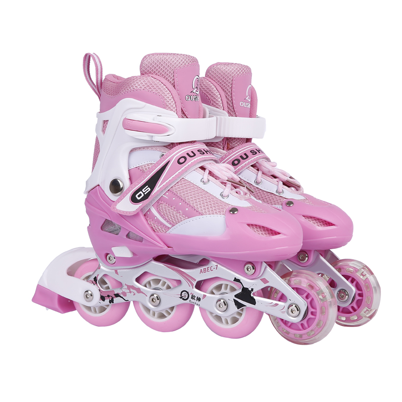 The pink one-shoes have no protection